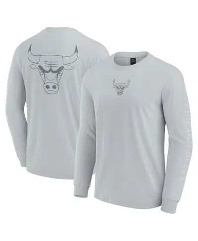 Fanatics Men's Gray Chicago Bulls Elements Strive Long Sleeve T-shirt