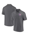 Fanatics Men's Gray Chicago Cubs Component Polo In Gray