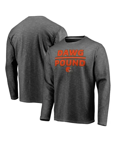 Fanatics Men's Gray Cleveland Browns Component Long Sleeve T-shirt