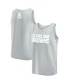 Fanatics Men's Gray Cleveland Browns Elements Tank Top In Gray
