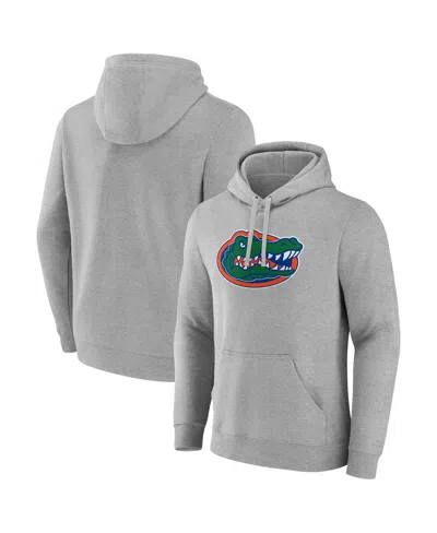 Fanatics Men's Heather Gray Florida Gators Primary Logo Pullover Hoodie