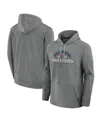 Fanatics Men's Gray Florida Panthers 2025 Stanley Cup Playoffs Authentic Pro Rink Fly Fleece Pullover Hoodie In Gray
