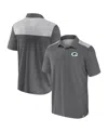 Fanatics Men's Gray Green Bay Packers Long Shot Polo Shirt In Gray