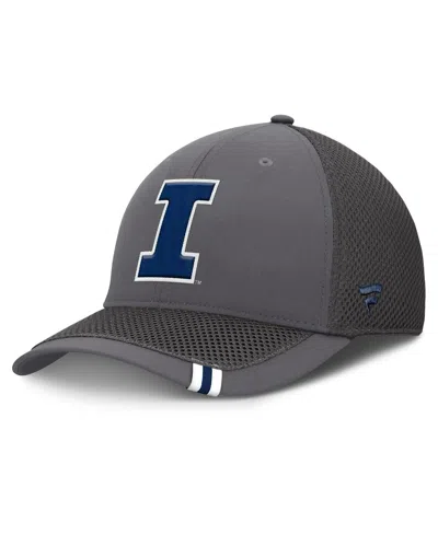 Fanatics Men's Gray Illinois Fighting Illini Clincher Flex Hat