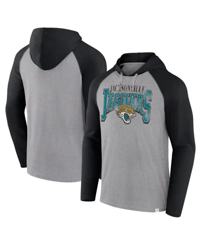 Fanatics Men's Gray Jacksonville Jaguars Under Center Long Sleeve Hoodie T-shirt