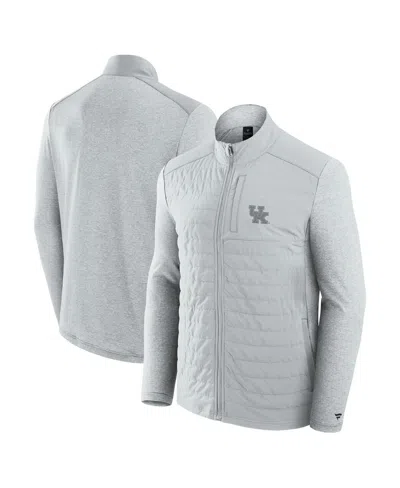 Fanatics Men's Gray Kentucky Wildcats Tonal Primary Logo Full-zip Jacket