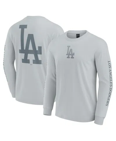 Fanatics Men's Gray Los Angeles Dodgers Elements Strive Long Sleeve T-shirt