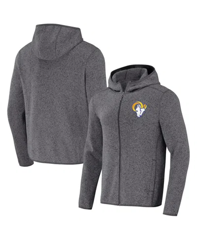 Fanatics Men's Gray Los Angeles Rams Fleece Pullover Hoodie In Heather Gray