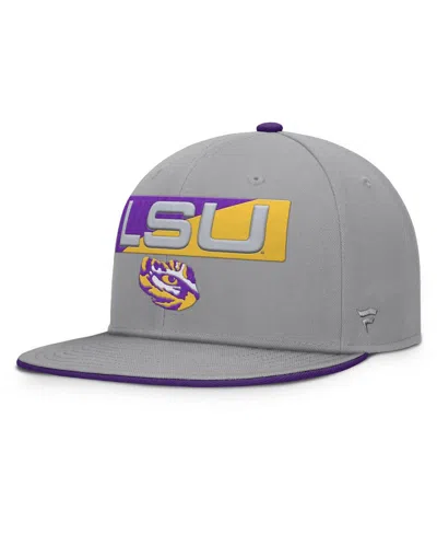 Fanatics Men's Gray Lsu Tigers Duo Snapback Hat