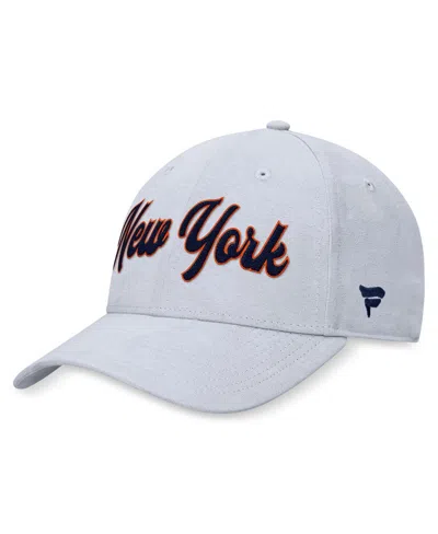 Fanatics Men's Gray New York Islanders Heritage Adjustable Hat