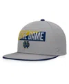 Fanatics Men's Gray Notre Dame Fighting Irish Duo Snapback Hat In Gray