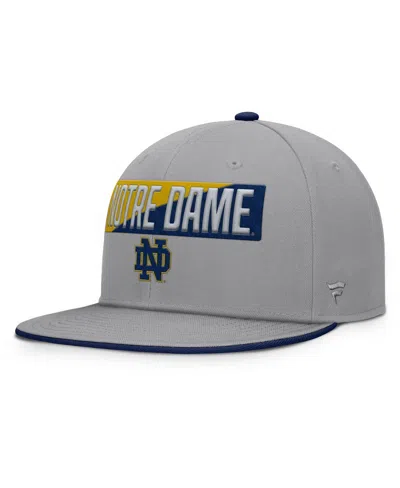 Fanatics Men's Gray Notre Dame Fighting Irish Duo Snapback Hat