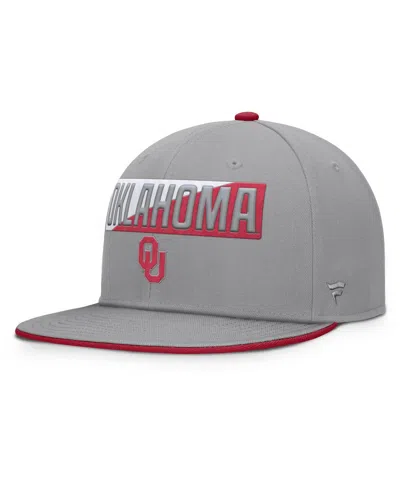 Fanatics Men's Gray Oklahoma Sooners Duo Snapback Hat