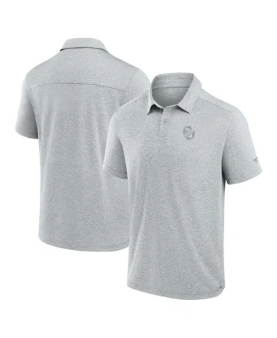 Fanatics Men's Gray Oklahoma Sooners Performance Polo Shirt In White