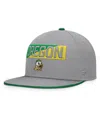 Fanatics Men's Gray Oregon Ducks Duo Snapback Hat In Gray