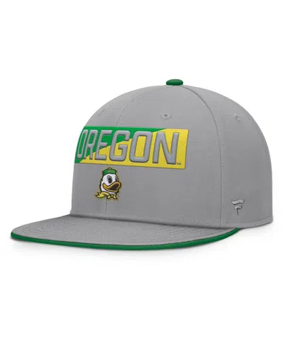 Fanatics Men's Gray Oregon Ducks Duo Snapback Hat