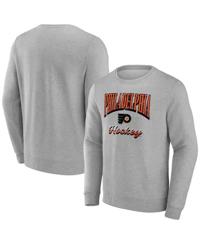 Fanatics Men's Gray Philadelphia Flyers Light The Candle Fleece Pullover Sweatshirt