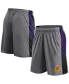 Fanatics Men's Gray Phoenix Suns Practice Performance Shorts In Gray