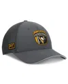Fanatics Men's Gray Pittsburgh Penguins Authentic Pro Home Ice Trucker Adjustable Hat In Gray