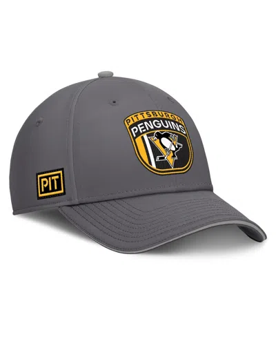 Fanatics Men's Gray Pittsburgh Penguins Home Ice Flex Hat