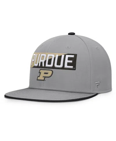 Fanatics Men's Gray Purdue Boilermakers Duo Snapback Hat