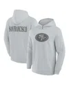 Fanatics Men's Gray San Francisco 49ers Elements Blaze Tri-blend Long Sleeve Hoodie T-shirt In Gray