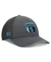 Fanatics Men's Gray Seattle Kraken Authentic Pro Home Ice Trucker Adjustable Hat