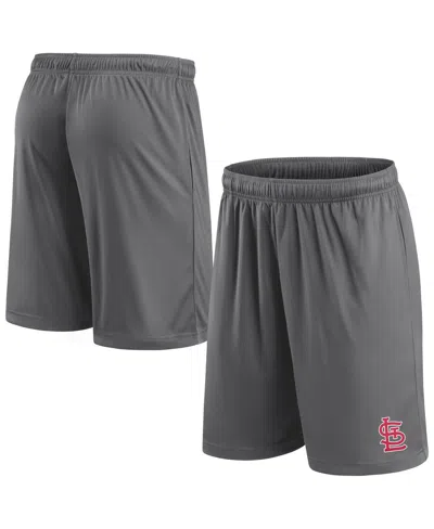 Fanatics Men's Gray St. Louis Cardinals Primary Logo Shorts