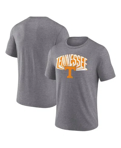 Fanatics Men's Gray Tennessee Volunteers Heritage Tri-blend 3d Burst T-shirt