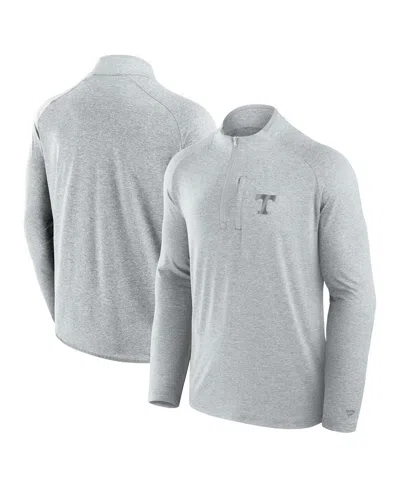 Fanatics Men's Gray Tennessee Volunteers Mock Neck Half-zip Pullover Jacket