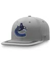Fanatics Men's Gray Vancouver Canucks Authentic Pro Home Ice Snapback Hat