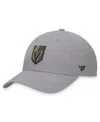 Fanatics Men's Gray Vegas Golden Knights Extra Time Adjustable Hat In Gray
