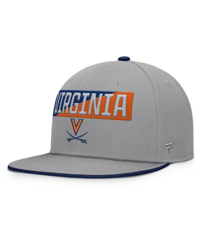 Fanatics Men's Gray Virginia Cavaliers Duo Snapback Hat