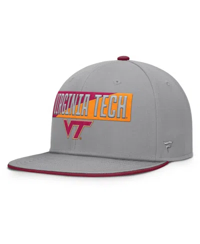 Fanatics Men's Gray Virginia Tech Hokies Duo Snapback Hat