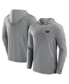 Fanatics Men's Gray Washington Commanders Elements Front Office Power Mono Long Sleeve Hoodie T-shirt In Gray