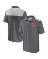 Fanatics Men's Gray Wisconsin Badgers Iconic Brushed Blocked Polo Shirt In Gray