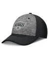 Fanatics Men's Gray/black Los Angeles Kings Fundamental Top Shelf 2-tone Flex Hat In Gray,black