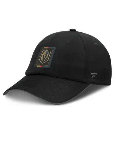 Fanatics Men's Gray/black Vegas Golden Knights Authentic Pro Ripstop Adjustable Hat In Black,charcoal