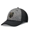 Fanatics Men's Gray/black Vegas Golden Knights Fundamental Top Shelf 2-tone Flex Hat In Gray,black
