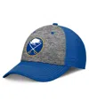 Fanatics Men's Gray/royal Buffalo Sabres Fundamental Top Shelf 2-tone Flex Hat In Gray,royal