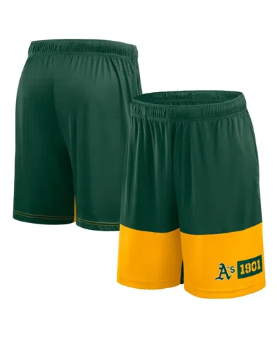 Fanatics Men's Green Athletics Best Of The Best Shorts In Multi