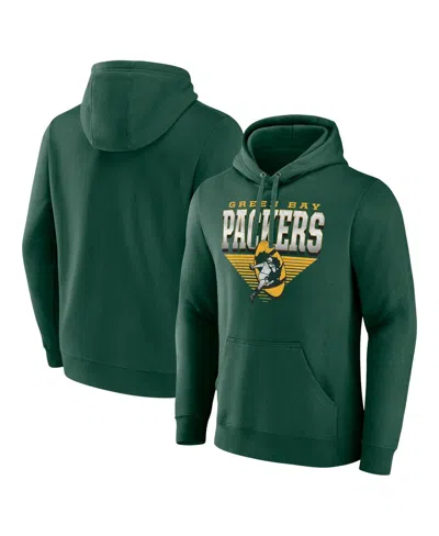 Fanatics Men's Green Green Bay Packers Geometric Chrome Pullover Hoodie