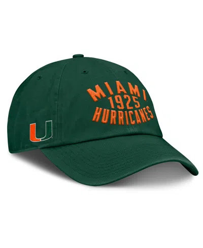 Fanatics Men's Green Miami Hurricanes Archer Adjustable Hat