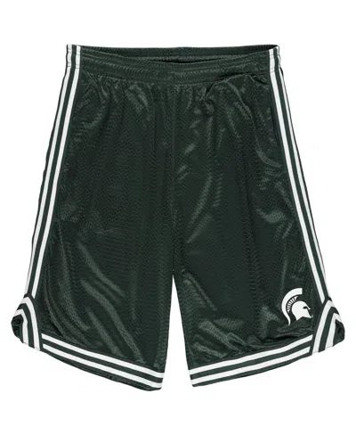 Fanatics Men's Green Michigan State Spartans Big Tall Dual Stripe Mesh Shorts