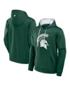 Fanatics Men's  Green Michigan State Spartans On The Ball Pullover Hoodie In Green