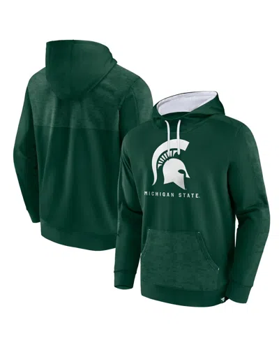 FANATICS MEN'S GREEN MICHIGAN STATE SPARTANS DEFENDER PULLOVER HOODIE