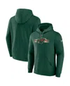 Fanatics Men's Green Minnesota Wild Authentic Pro Secondary Pullover Hoodie In Green