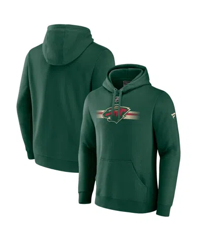 Fanatics Men's Green Minnesota Wild Authentic Pro Secondary Pullover Hoodie
