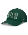 Fanatics Men's Green Minnesota Wild Fundamental Flex Hat In Green
