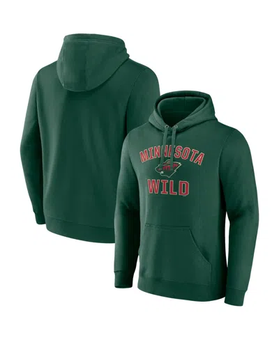 Fanatics Men's Green Minnesota Wild Victory Arch Pullover Hoodie